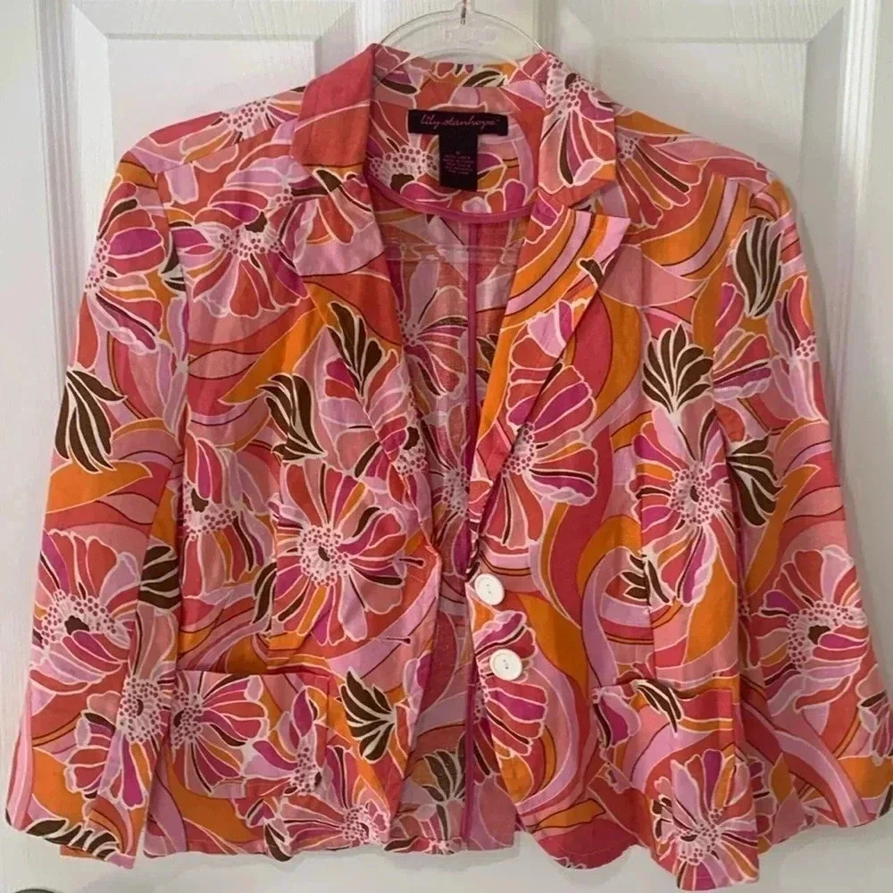 Lily Stanhope Vintage Linen Blazer